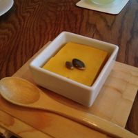 やさい家めい 表参道ヒルズ本家 - お通し。かぼちゃを使った物。