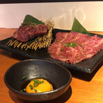 TOKYO焼肉ごぉ - ハラミステーキとカルビ