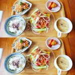 Cafe&Salon 니이나 - 니나 런치(초헬시 바삭한 돼지고기 얹은 냉두부)