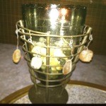 レストラン・ロマネ - 雰囲気あるテーブルのキャンドル