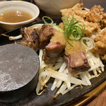 炙り肉寿司 梅田コマツバラファーム - 追い焼き出来る鉄板が便利ですね