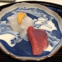 粋房太郎源 本店 - お造り。写真を撮り忘れ何品か食べた後です。。