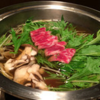 Enjoy with our specially made soup stock! Sakura Harihari Nabe