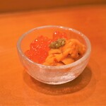 鮨 井上 - 雲丹とイクラ