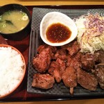 ロイン - ジャンボミニステーキ定食（300g） 1,600円（火曜日価格）