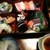 割烹庖丁 - 料理写真:松花堂弁当形式でお味噌汁、デザート付きです。