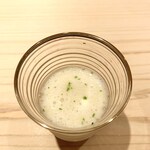 新ばし 星野 - つくね芋　冬瓜　蓴菜