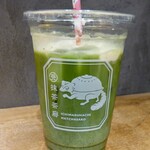 一○八抹茶茶廊 - 少し飲んでから慌てて撮影。上のチーズと混ぜて飲むんですよ〜〜