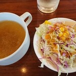 Hiikiya - パスタ  ランチセット  スープ＆サラダ