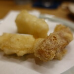 花いち - あおりいかと干芋天麩羅