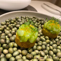 アニエルドール - ⚫︎烏賊のサブレのアミューズ　これから始まる宴にドキドキの瞬間！