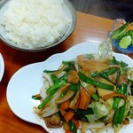 中華料理叙香園 - レバニラ炒め定食９００円