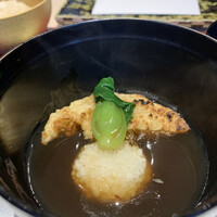 天ぷら料理 花歩 - フカヒレ餡掛け