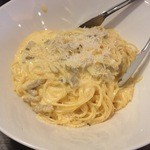 イタリア食堂　ちぇるきお - がんこ村卵と自家製ベーコンのカルボナーラ（1.5人前） （￥1800）