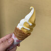 まきば - マンゴーミルクソフトクリーム　¥370