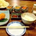 塩梅 - 特上ひれかつ定食 2530円(税込み)