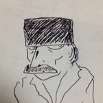 酒場 かっぱ - 勝手に店長を漫画化してみる。見かけによらず当たりの良い人だ。2012年5月