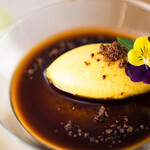 Musai An Ikeda - Shin Shoga Blancmange with Brown Sugar Spice and Apple Mango