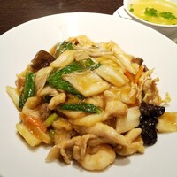 中国料理 豪華 - 餡掛け焼きそば全景