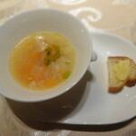 レストラン アヴァン - 旬野菜の彩りスープ