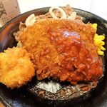 レストラン カロリー - カツジャンボ鉄板焼（特盛）990円