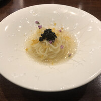 虎峰 - キャビアとカラスミの冷製麺