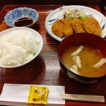 割烹霜田 - 【2020.7.9(木)】ヒレカツ定食(並盛)530円