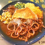 ロイヤルグリーン レストランアンドバー - イカのカレー