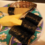 かねとも寿し - 17-しゃこ、18-玉子、19-かずのこ、20-新香巻