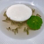 慈華 - 鱧のおぼろ豆腐仕立て 純菜 澄ましスープ