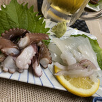 ごはんばー - イカタコ刺身