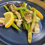 ごはんばー - イカアスパラ炒め