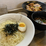 麺屋 承太郎 - 昆布水ひやしつけ麺。肉マシ。