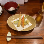 おっちゃんの台所 - お通しの天ぷら