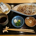 shokuetsuyakanamedwu - 蕎麦と鯖寿司のセット