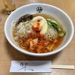 平壌冷麺食道園 - 平壌冷麺おにぎりセット麺大盛り1160円