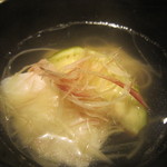 くろぎ - 鯛と加茂茄子のにゅう麺（2012/6）