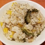 麺屋 六感堂 - ツナとコーンとゴーヤ炊き込みご飯