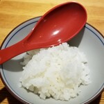 ラーメン巌哲 - 賄いつけ麺「餃子」ご飯割り