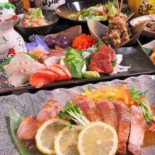 3時間プレミアム飲み放題付 2時間飲み放題 鮮魚３種と熊本馬刺し 茶美豚のステーキ 串と煮込みの元祖居酒屋 個室 門限やぶり 鹿児島中央駅前店 高見橋 居酒屋 食べログ