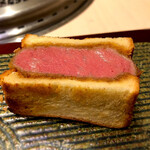 西麻布けんしろう - 和牛ヒレ肉のブリオッシュカツサンド