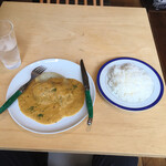 洋食ビストロ夕凪 - カレークリームソースのロールキャベツ、ライス