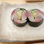 らんまる - 鰯とガリ、胡瓜海苔巻き