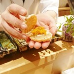 銀座 しのはら - フォアグラ最中