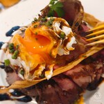 フランス料理 リュカ - ポチードエッグ添え！
            とろりと美味しい(*´∀｀)