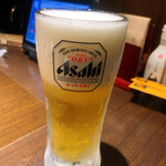 土間土間 - アサヒスーパードライ　中ジョッキ　
通常価格390円⇨150円 自宅で飲むよりもお安いです
2人で12杯飲んできました