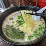 長浜や - セットのラーメン