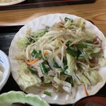 定食の店　つかさ - 野菜炒め定食(780円)　野菜炒め