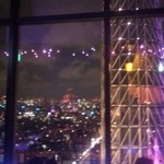 天空LOUNGE TOP of TREE - 店内からのスカイツリー①