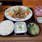 京王ラーメン - 唐揚げ定食￥850